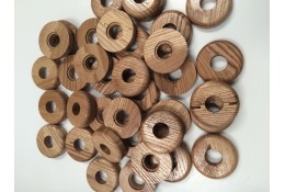 Bulk Bag of Pipe Rosette/ Covers – Solid Wood – Oak – STR209B